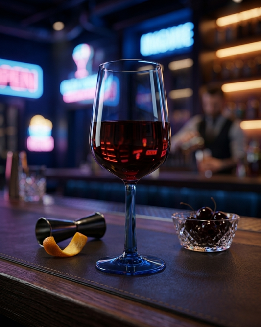 Luxury Blue Stem Wine Glass