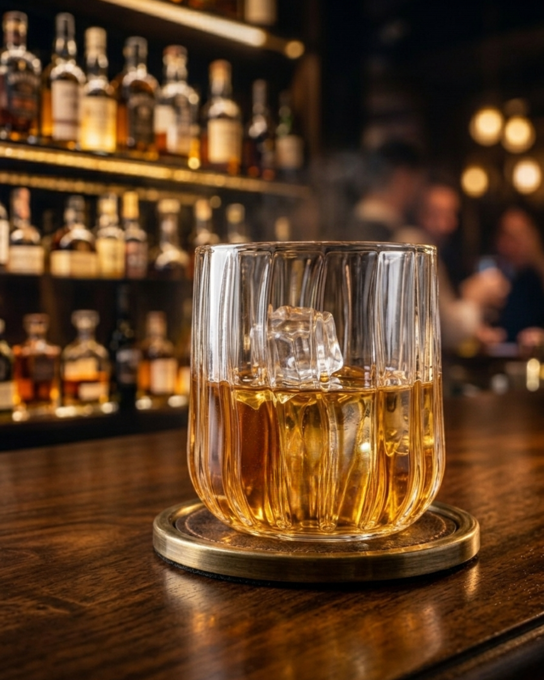 Premium Ribbed Whiskey Glass