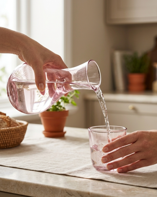 Premium Pink Glass Bottle with Dual-Use Tumbler Cap