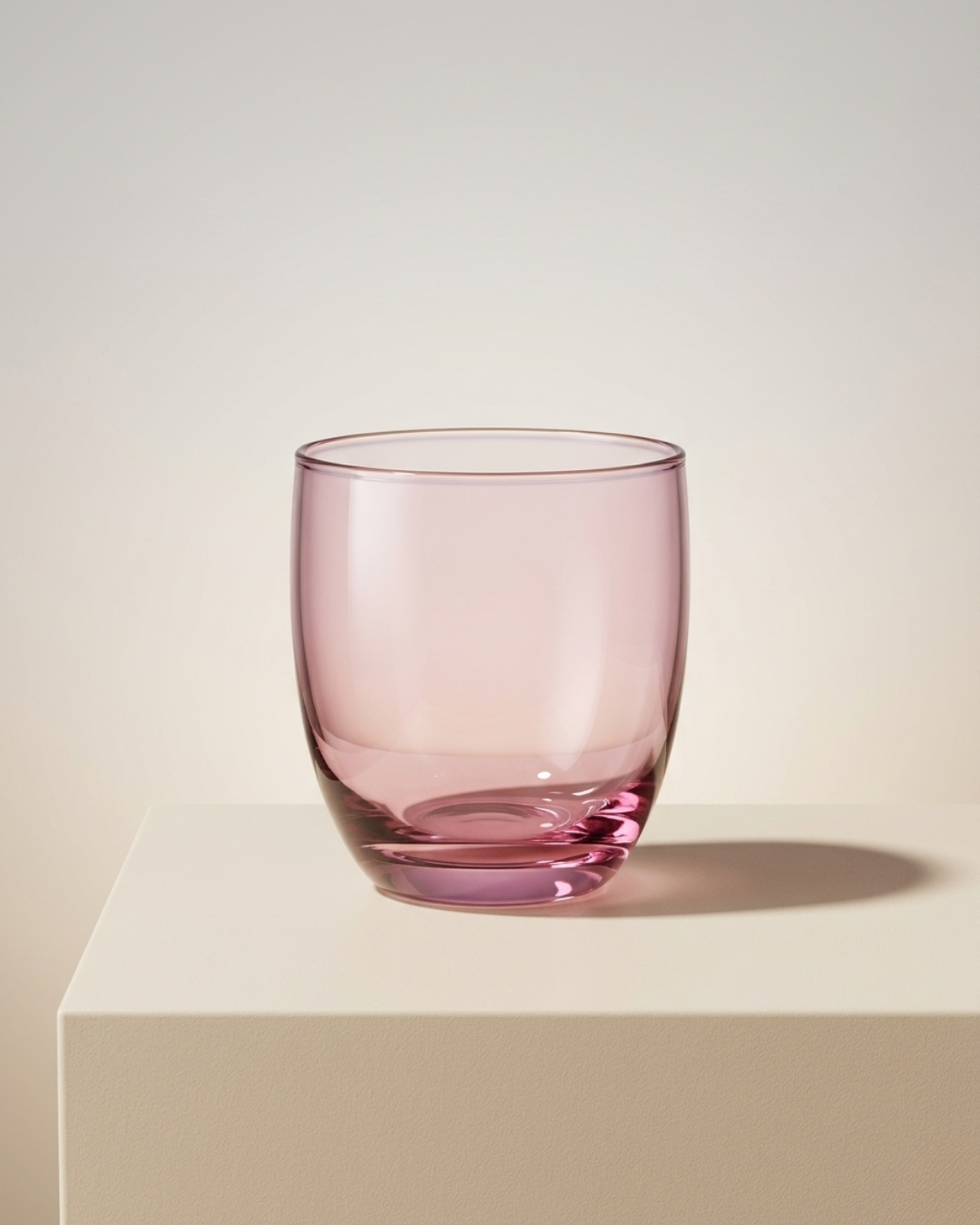 Blush Pink Stemless Tumbler Glass (8×9 cm)