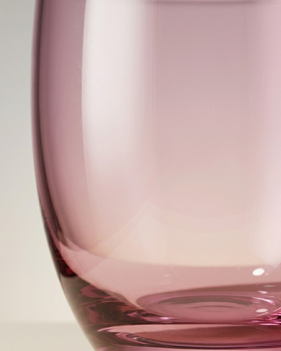 Blush Pink Stemless Tumbler Glass (8×9 cm)