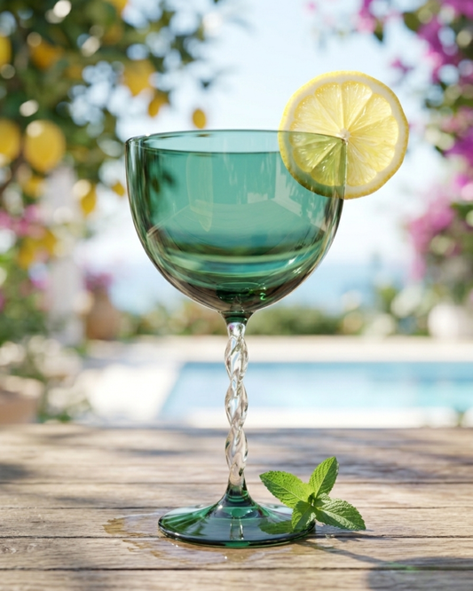 Emerald Coupe Cocktail Glass (10.5 × 17.75 cm)