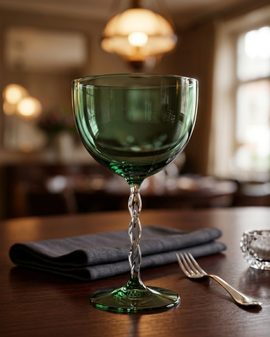 Emerald Coupe Cocktail Glass (10.5 × 17.75 cm)